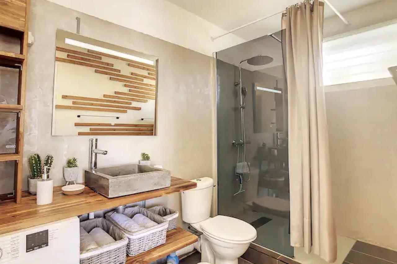 Archipel-Cocon D'Une Architecte-Grand Studio Avec Balcon-Acces Direct Piscine Et Plage